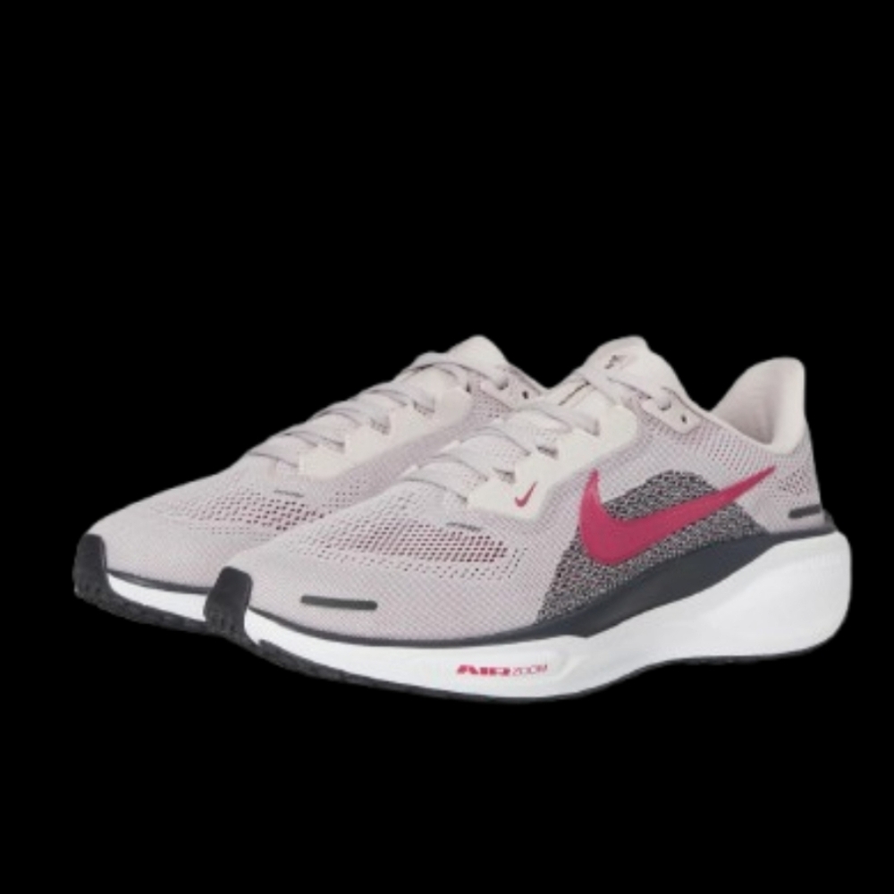 Nike Air Zoom Pegasus 41 Womens Size 9 Platinum Violet Sweet Beet Silt Red White